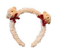 Btgghytr Headband for Women Girls Cartoon Plush Bear Headband Lovely Rabbit Headbands Makeup Hairbandsfor Women Cute Hairband Hair Accessories