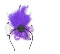 Btgghytr Headband for Women Girls Feather Hair Clip Cocktails Elegant Flower Headwear for Girl Hair Headwear Roaring 1920s Flapper Hair Clip Cute Hairband Hair Accessories