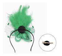 Btgghytr Headband for Women Girls Feather Hair Clip Cocktails Elegant Flower Headwear for Girl Hair Headwear Roaring 1920s Flapper Hair Clip Cute Hairband Hair Accessories