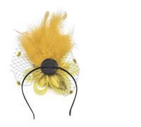 Btgghytr Headband for Women Girls Feather Hair Clip Cocktails Elegant Flower Headwear for Girl Hair Headwear Roaring 1920s Flapper Hair Clip Cute Hairband Hair Accessories