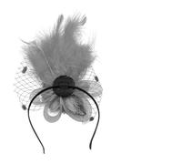 Btgghytr Headband for Women Girls Feather Hair Clip Cocktails Elegant Flower Headwear for Girl Hair Headwear Roaring 1920s Flapper Hair Clip Cute Hairband Hair Accessories