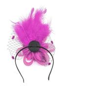 Btgghytr Headband for Women Girls Feather Hair Clip Cocktails Elegant Flower Headwear for Girl Hair Headwear Roaring 1920s Flapper Hair Clip Cute Hairband Hair Accessories