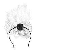 Btgghytr Headband for Women Girls Feather Hair Clip Cocktails Elegant Flower Headwear for Girl Hair Headwear Roaring 1920s Flapper Hair Clip Cute Hairband Hair Accessories