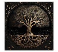Btgghytr Indian Consigners Cloth Tablecloth Life Trees Ritual Spiritual Cloth for Tarot Table Cover