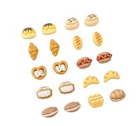 Btgghytr Interactive Resin Set Realistic Miniature Bread Shape for Kids Pretend Cooking Activities Safe Doll House Accessories