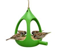 Btgghytr Large Capacity Transparents Bird Feeders Stable Hanging Ball Shape Feeding Dispenser for Outdoor Bird Watching Spherical Garden Feeding Dispenser