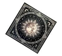 Btgghytr Moon Planet Tarot Tablecloth Divinations Card Table Cloth Tapestry Witchcrafts Deck Cloth Wall