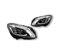 BTHMGBAE Car Headlamp Assembly For Benz W205 C200 C260 C300 2014-2020 LED HeadlightHeadlights DRL Turn Signal good Beam Angel Eye Projector Lens Head Lamp Headlight Assemblies(For 15-18 Xenon)