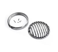 BTHMGBAE Headlight Lamp Grill Protector For Sportster For Iron 883 1200 Motorcycle 5.75" Headlight Grille Cover Universal 5-3/4'' Front Head Lights Protector Guards(Chrome)