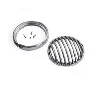 BTHMGBAE Headlight Lamp Grill Protector For Sportster For Iron 883 1200 Motorcycle 5.75" Headlight Grille Cover Universal 5-3/4'' Front Head Lights Protector Guards(Chrome)