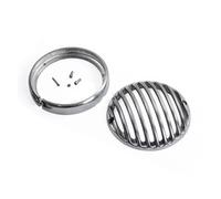 BTHMGBAE Headlight Lamp Grill Protector For Sportster For Iron 883 1200 Motorcycle 5.75" Headlight Grille Cover 5-3/4'' Front Head Lights Protector Guards(Chrome)