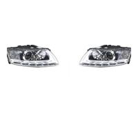 BTHMGBAE Headlights Assembly For A6 2009 2010 2011 Headlamp Car Headlight Assembly With Day Running Lamp Replacement Front Whole Auto Light Car Headlight(One Xenon Module,2 Pcs Left and Right)