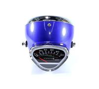 BTHMGBAE Motorcycle Headlight Headlamp For DAX For Giraffe For Jincheng 70 Lamp Shell Assembly Meter Red Yellow Blue Green White Black Housing Motorcycle Headlight Assembly Motorcycle Headlamp(Blue)