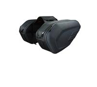 BTHMGBAE Motorcycle Tail Seat Bag Motorcycle Waterproof Saddle Bag Side Helmet Riding Travel Bags + Rain Cover One Pair(Oxford and Plastic)