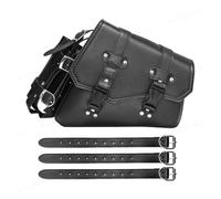BTHMGBAE Motorcycle Tail Seat Bag Retro Buckle Water Bottle Bag Saddle Storage Side Travel Tool Waterproof PU Leather Motorcycle Universal(KA-B)