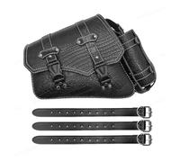 BTHMGBAE Motorcycle Tail Seat Bag Universal Motorcycle Black Crocodile Pattern Plastic Buckle Storage Tool Pouch Saddle Bag Luggage Bags Left/Right Side(B)
