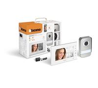 Bticino 310913 Easykit Wifi Video Door Phone, Plug-In 2 Wires, 7 Inch Colour Monitor, Night Vision, Two-Way Audio, Connection with Smartphone, Access Control from Home+Security App, Single Family
