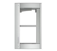 Bticino 350221 Cover Frame 2-Module Including Module Support for SFERA Door Station Aluminium (Allmetal)