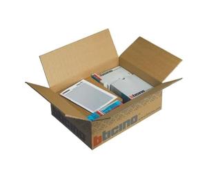 BTICINO 360005 Video Door Phone Kit Sfera 351500+346050, 5MP Wide Angle Camera 119°/92°, LED Night Vision, 2-Wire BUS, Adjustable Audio, Up to 98 Calls, Electric Lock, 6 DIN Power Supply