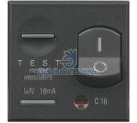 Bticino Axolute Dark Differential Magnetothermal 1P+N 10A 10mA HS4305/10