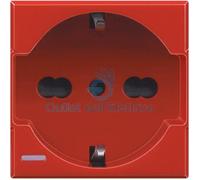 Bticino Axolute - Standard German/Italian Socket Red H4140/16R
