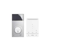 BTICINO, Flex ONE Audio Set with Door Station LINEA3000 & CLASSE100 A16E, Free Intercom, Sensor Buttons for Door Opening & Staircase Light, Configurable Additional Buttons, One/Two-Family House,