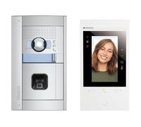 BTICINO, Flex'ONE 905285 Classe 300EOS Set with Netatmo & Sfera Allmetal Including ekey Fingerprint, Smart Wi-Fi Video Interior with Integrated Alexa, 5 Inch Touch Screen, App Home+Security, 2-Wire