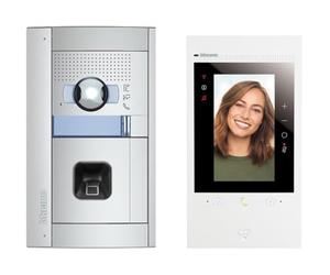 BTICINO, Flex'ONE 905285 Classe 300EOS Set with Netatmo & Sfera Allmetal Including ekey Fingerprint, Smart Wi-Fi Video Interior with Integrated Alexa, 5 Inch Touch Screen, App Home+Security, 2-Wire