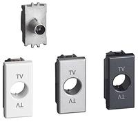 BTicino h4202p10 Axolute TV Socket Terminal, 10 dB, 1 m