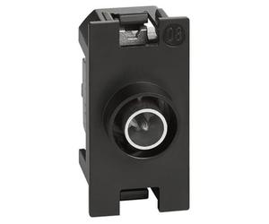 Bticino K4202P14 Through Coaxial Socket, TV and Satellite Sockets, Antenna Systems, Wired Installation, Male Connector, 1 Module