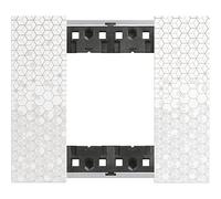 Bticino KA4802MW Living Now 2 Seater Plate, Pixels