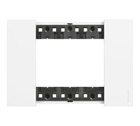Bticino KA4803KW Living Now 3-Module Plate, White, 120 x 50 x 10 cm