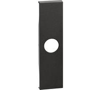 Bticino KG08 Living Now Cover to Apply to TV Socket and Fake Pole with Output (Item K4202D, K4202P14, K4202P10, K4202F, K4953), 1 Module, Black