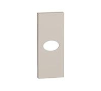 Bticino KM08 Living Now Cover to Apply to TV Socket and Fake Pole with Output (Art. K4202D, K4202P14, K4202P10, K4202F, K4953), 1 Module, Sand Colour
