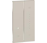 Bticino KM19 Cover Living Now to be Applied to Dimmer Switches (Art. K4410, K4411), 2 Modules, Sand Colour