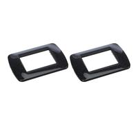 BTicino L4803PA Living International Plate 3 modules in technopolymers, 1 Piece, Dark Grey (Pack of 2)