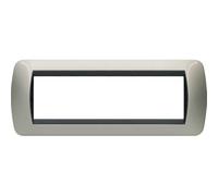 BTicino Legrand 7 Modules Light Titanium Plate