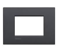 Bticino Livinglight Air Plate, 3 Modules, Anthracite