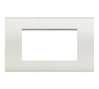 BTicino Livinglight Plate, 4 Modules, Multi-Colour, white, LNA4804BI