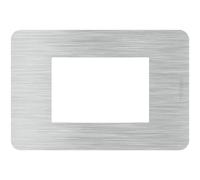 BTICINO MatixGO Technopolymer Plate Aluminium JA4803EA Plate MatixGO 3 modules