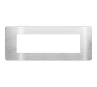 BTICINO MatixGO Technopolymer Plate Aluminium JA4807EA Plate MatixGO 7 modules