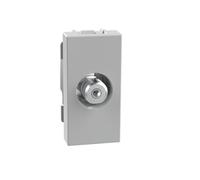 BTICINO MatixGO TV Socket 1 Module Grey JG4202F TV coaxial Connector F Type, impedance 75 ohm, Screw Coupling
