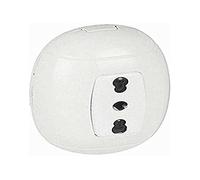 BTicino Oval Single Pole Switch Bypass Socket Bianco