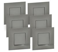BTicino Set of 6 Switches or Two-Way Switches Grey Complete
