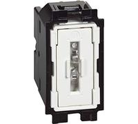 Bticino SK4005F Living Now Illuminated Axial Push Button with Automatic Clamps, 10A, 1 Module
