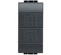 BTicino SL4036F FP LL - Double Button 1P NO 10A Anthracite