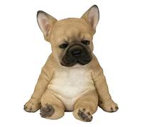 Bticx French Bulldog Statue for Garden, Realistic Sleeping Bulldog Figurine, Resin Lifelike Animal Statue Dog Ornament for Outdoor or Indoor Decor Collectibles