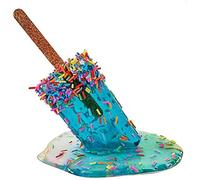 Bticx Melting Popsicle Sculpture Home Decoration, Melting Popsicle Ornaments Ice Cream Statues, Candy Statue Prank Prop for Home Party Summer Decoration Crafts