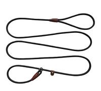 BTINESFUL 7ft Slip Lead Dog Leash, Strong Nylon Rope Leash, 1/4" Dog Training Lead for Small Medium Dogs, 14+ Colors (1/4" * 7 FT, Black)