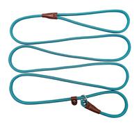 BTINESFUL Sliding Dog Leash 7 FT Strong Nylon 1/4 Inch Diameter for Small Medium Large Dogs, Misty Blue